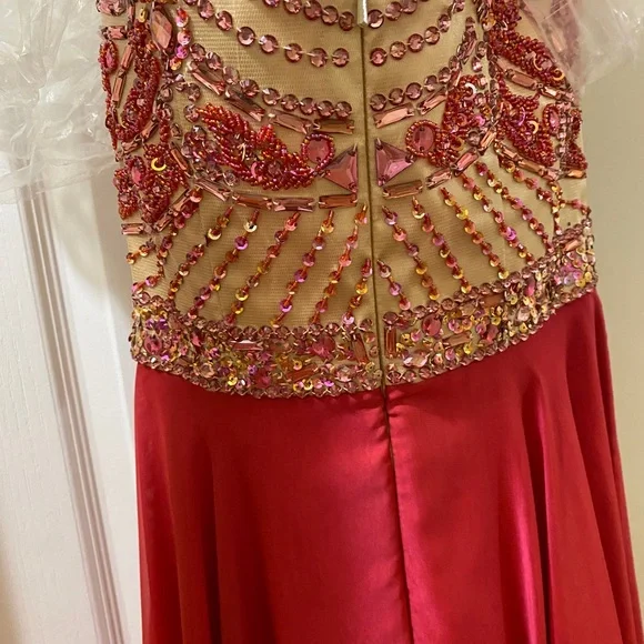 Sherri Hill Pink Gown 1942 Formal Prom Dress - Picture 6 of 7